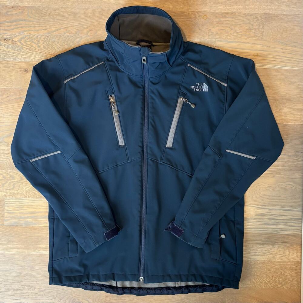 The North Face Storm Peak Triclimate Jacket Shell No Hood Navy Mens Size Large - Picture 2 of 11